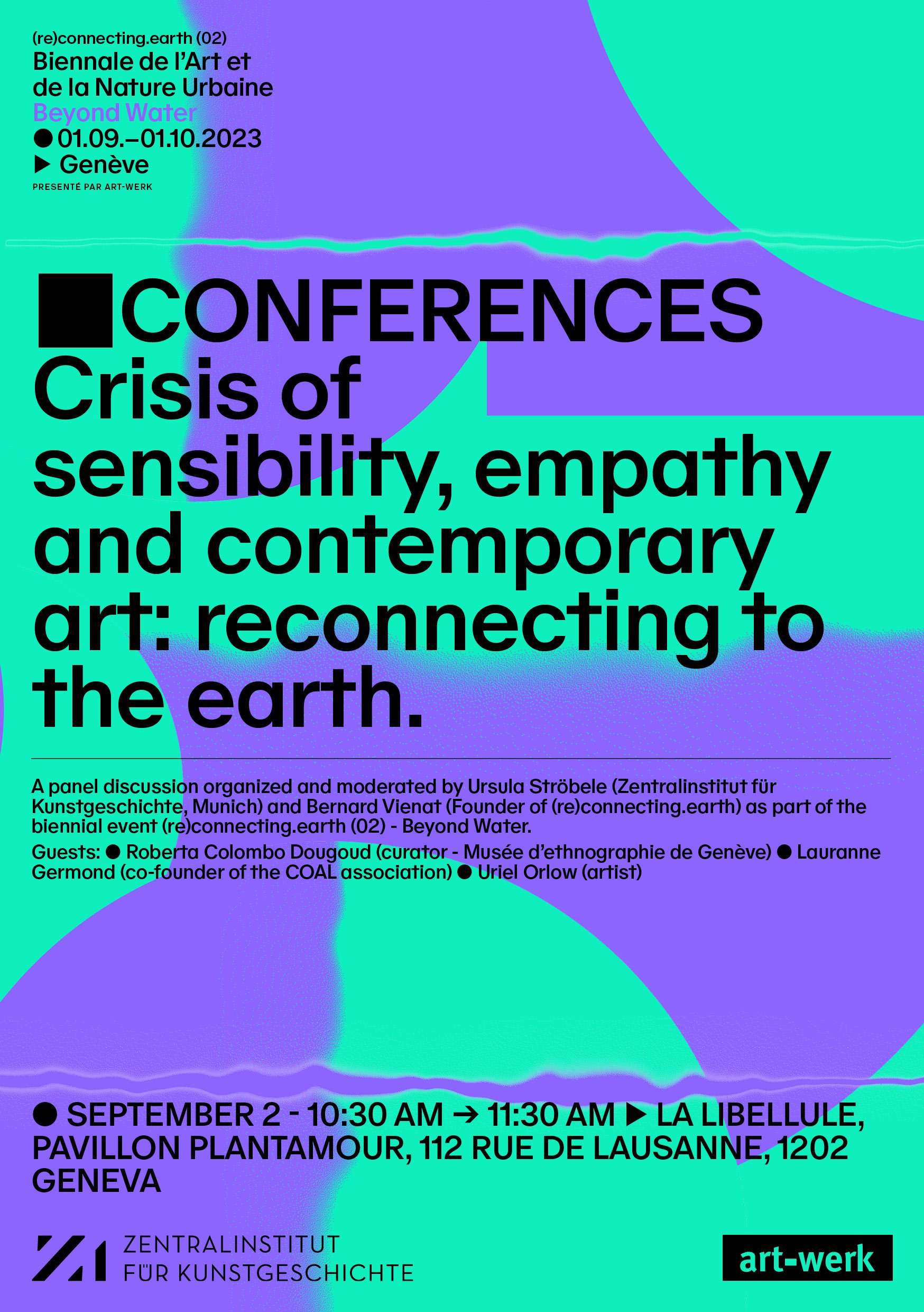 ◆ Conference – Crisis of sensibility, empathy and contemporary art: reconnecting with the earth (in French) with Uriel Orlow. September 2, 2023