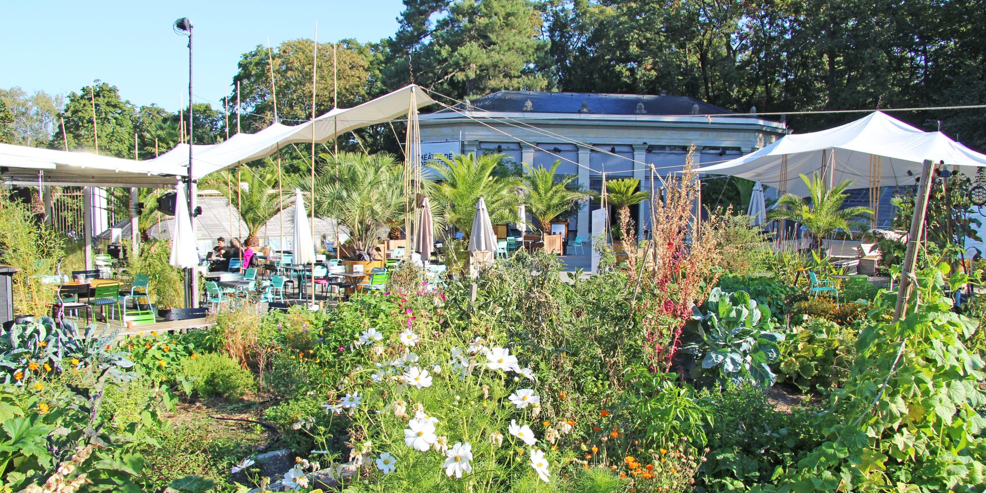 Organic vegetable garden at the Théâtre de l'Orangerie - Parc La Grange